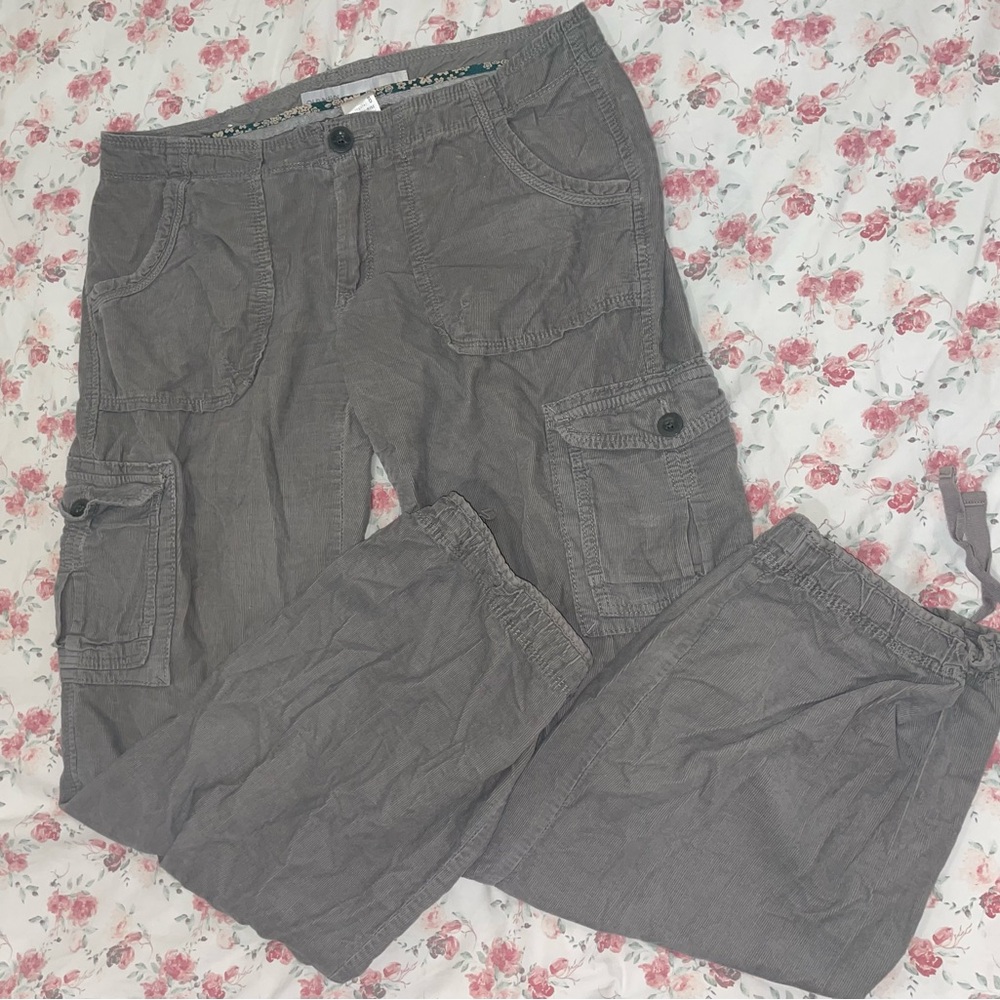 Vintage Old Navy, suede, cargo skater pant
